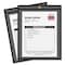 C-Line Products Shop Ticket Holder, Stitched, 9"x12", 25/BX, Clear/Black 25PK CLI45912 - alternate 4